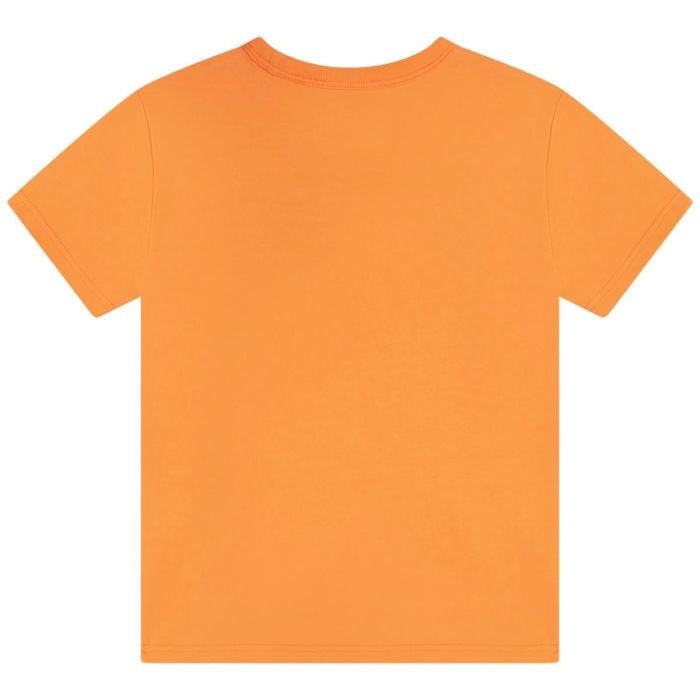 MARC JACOBS Girls Orange and Neon Pink Logo T-Shirt