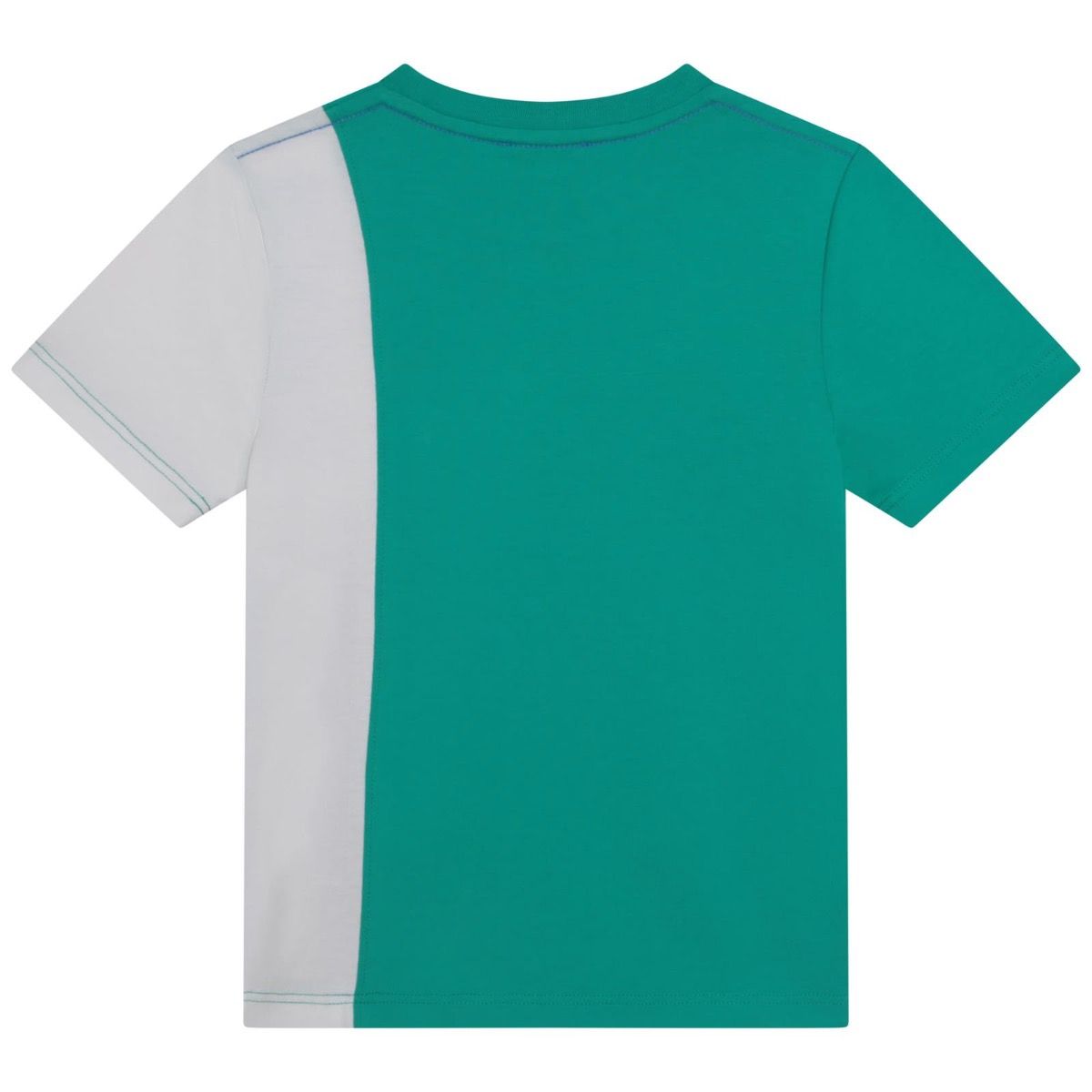 MARC JACOBS Boys Green Cotton White Panel Logo T-Shirt