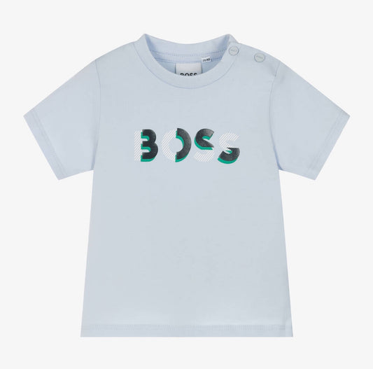 Boss Baby Boys Blue Cotton T-Shirt