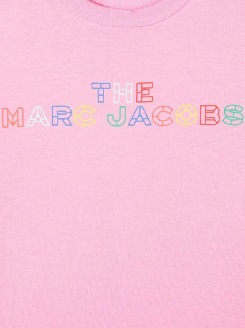 THE MARC JACOBS Pink Logo T Shirt Size