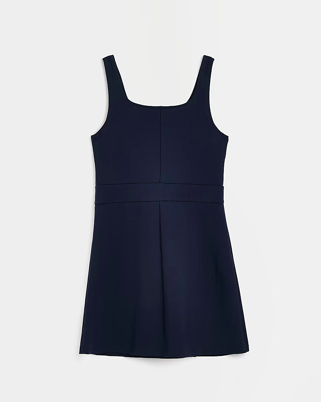 River Island Girls navy button detail pinafore dress