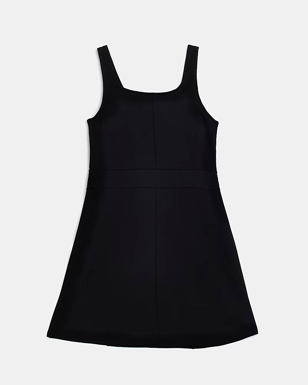 River Island Girls black gold button pinafore dress