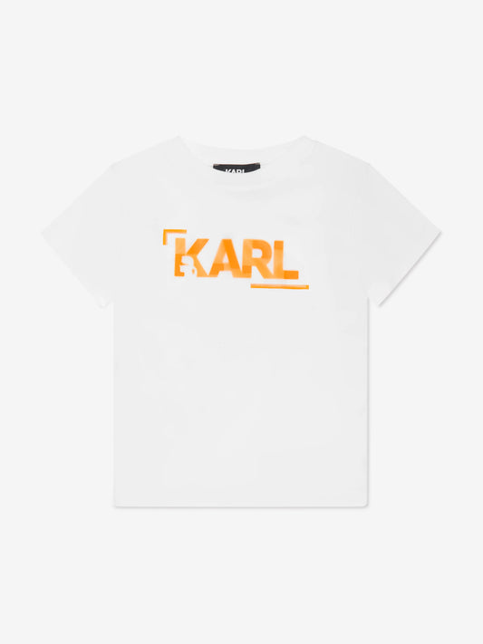 Boys' Karl White Logo T-Shirt