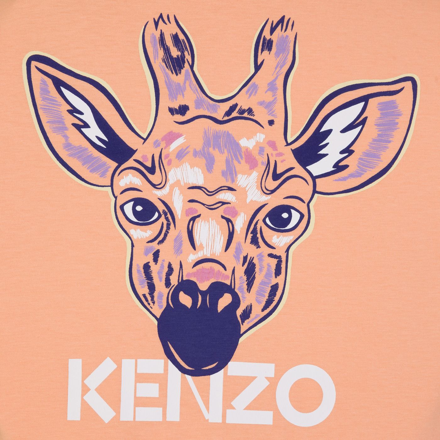 KENZO Kids Gold-Yellow Giraffe Dress