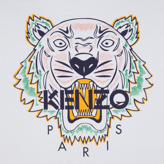 KENZO Kids White Tiger Dress