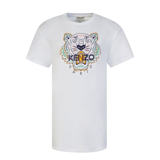 KENZO Kids White Tiger Dress