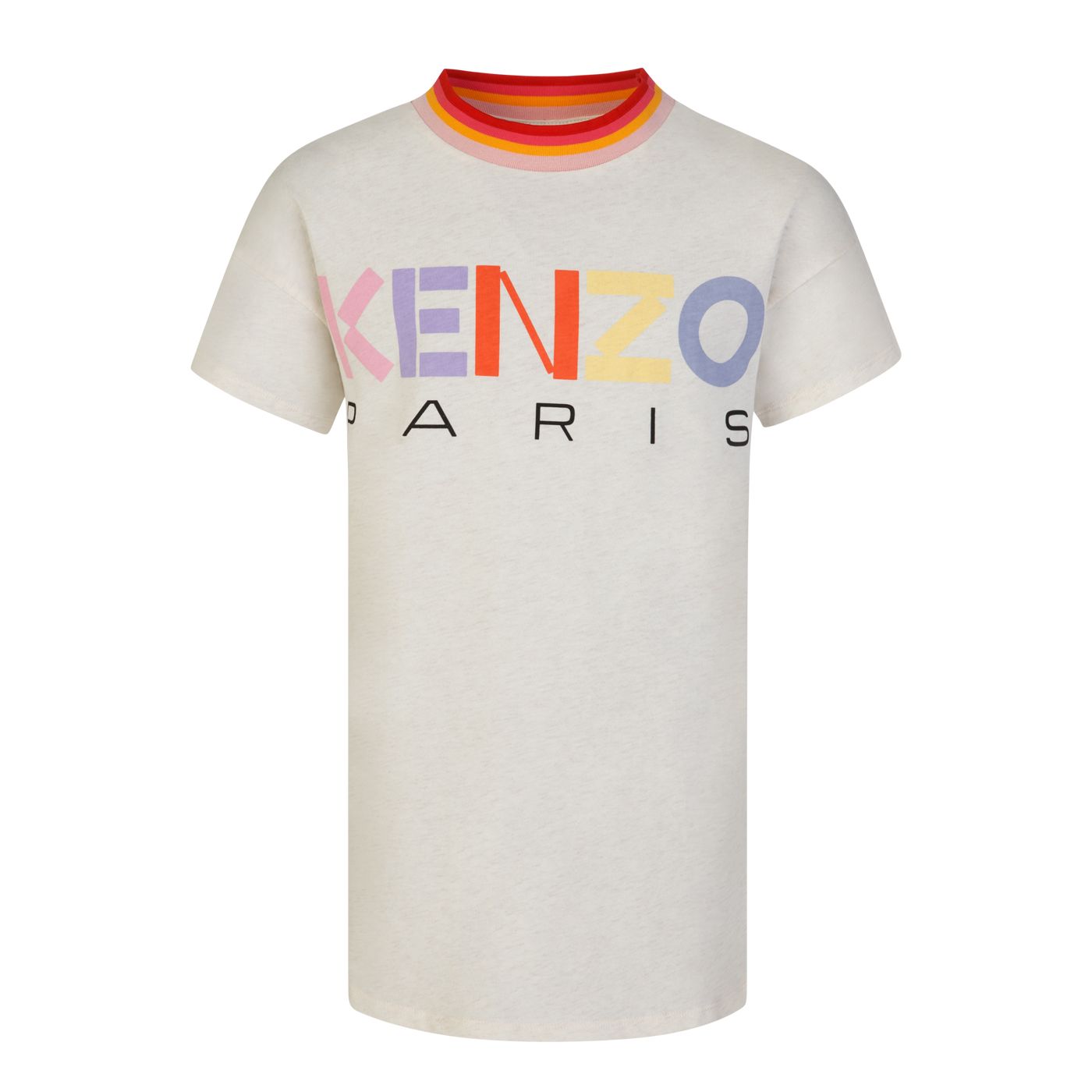 KENZO Beige Paris Logo Dress