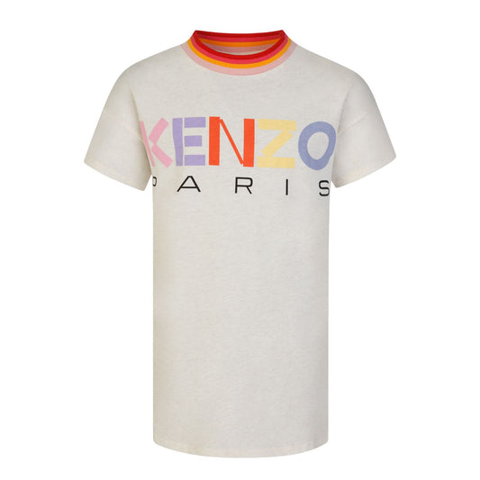 KENZO Beige Paris Logo Dress