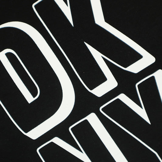 DKNY Black & White Large Chest Logo T Shirt