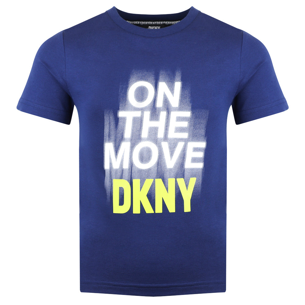 DKNY Boys On the Move T Shirt Blue