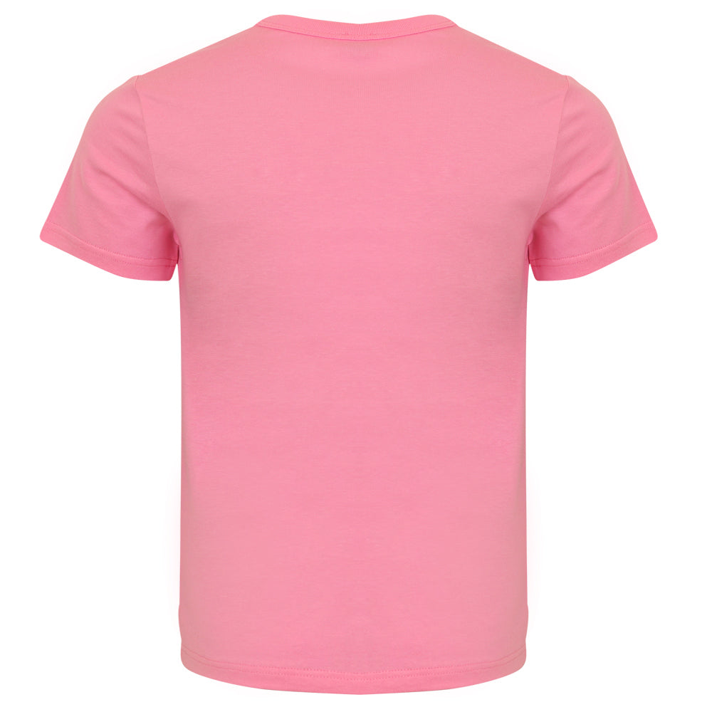 Marc Jacobs Pink & Neon Yellow Logo Panel T Shirt