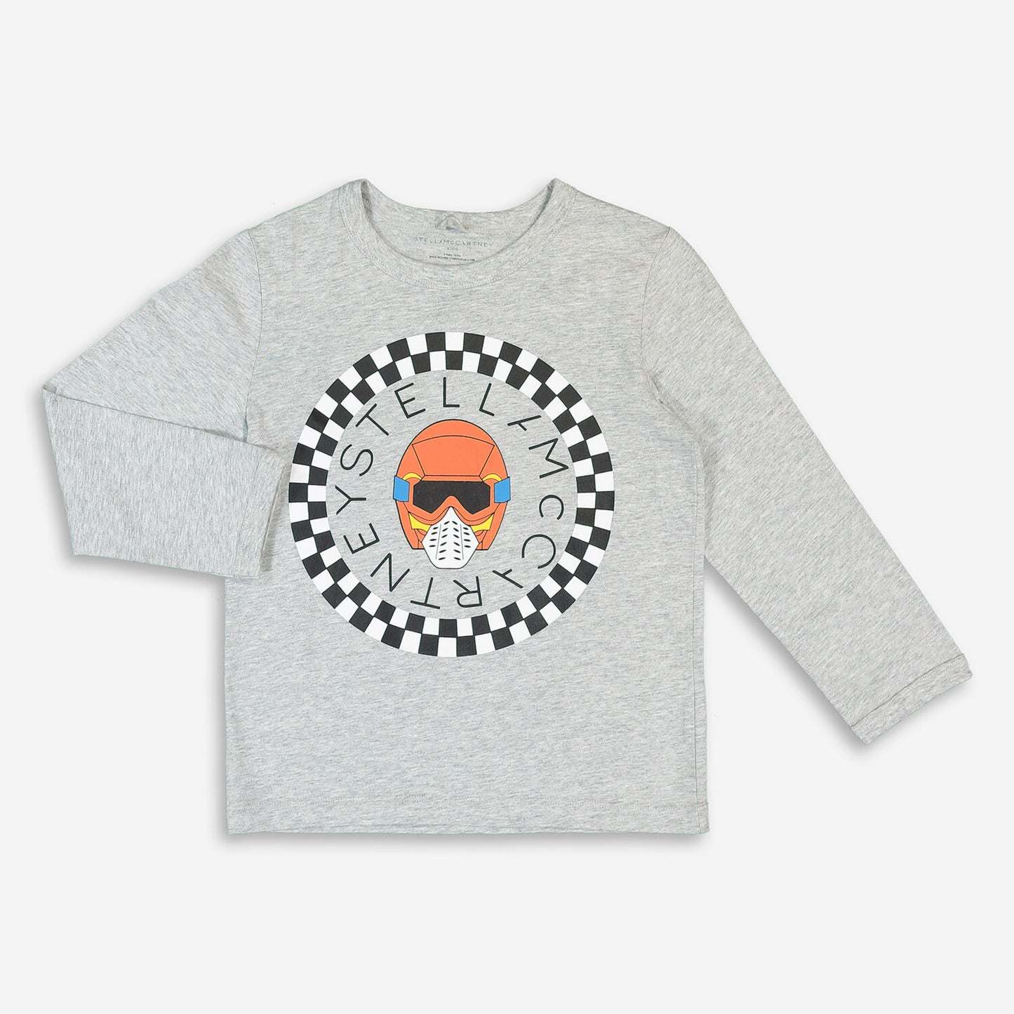 STELLA MCCARTNEY Grey Logo Design T Shirt