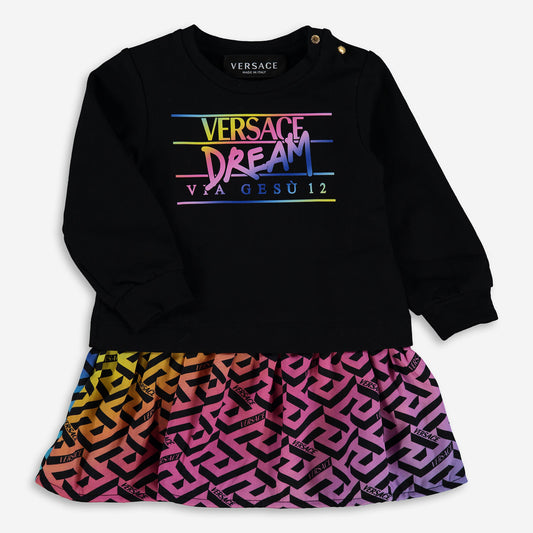 VERSACE Multi Branded Sweatshirt Dress