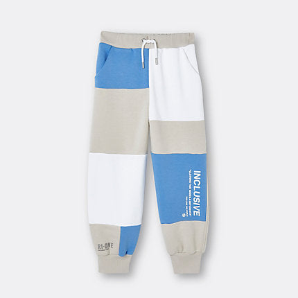 Blue RI ONE colour block joggers