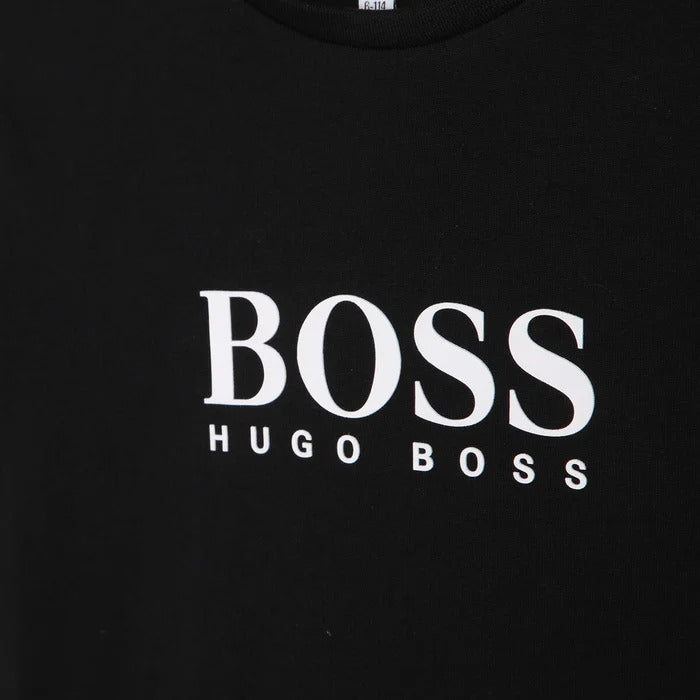 Boss Logo Black Boys T-shirt