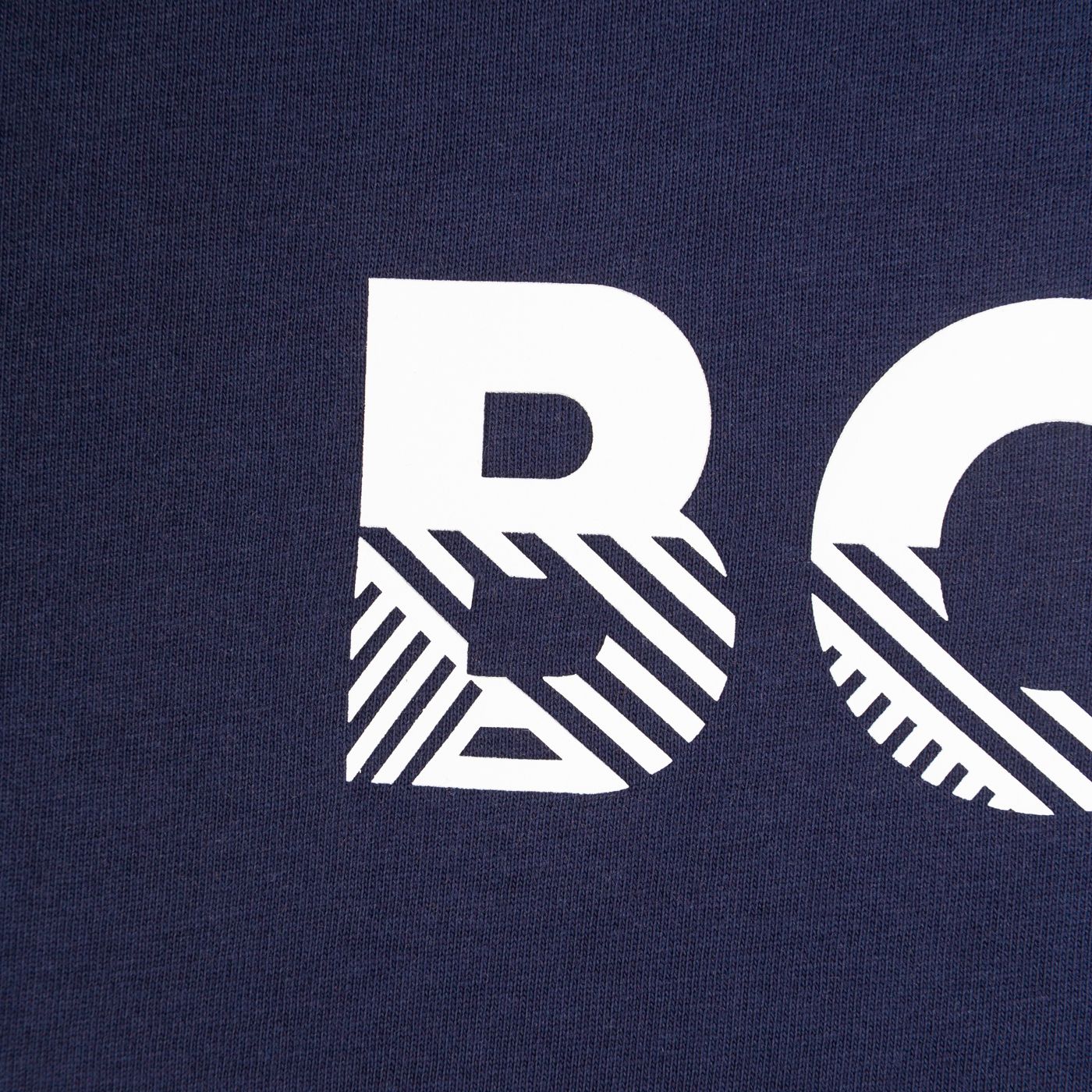 Boss Navy Rubber Logo T-shirt