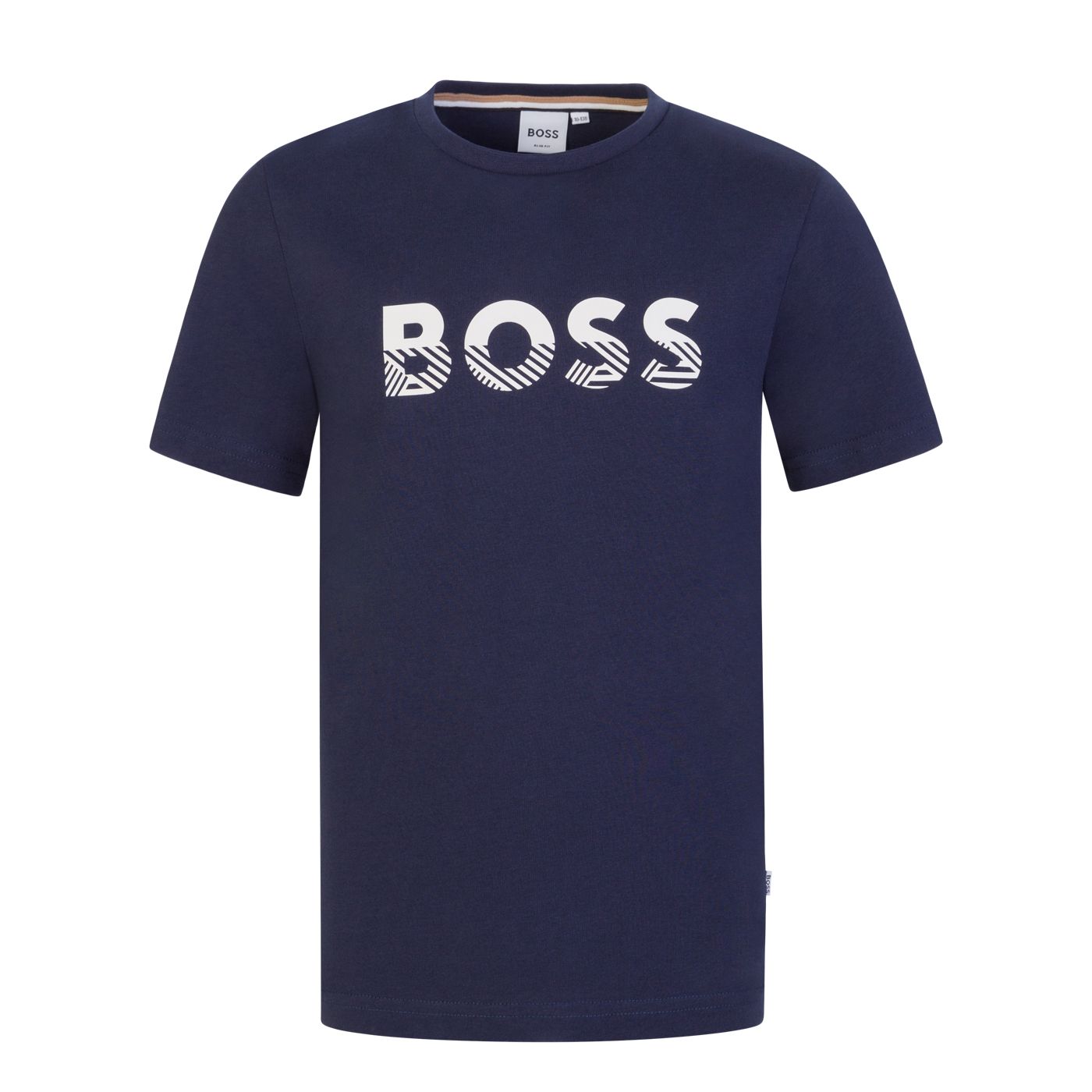 Boss Navy Rubber Logo T-shirt