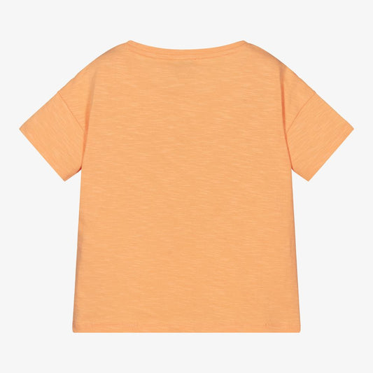 KENZO KIDS Girls Orange Tropical T-Shirt