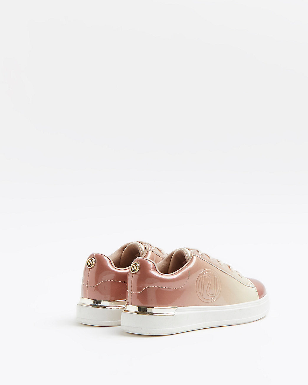 Girls rose gold RI ombre trainers