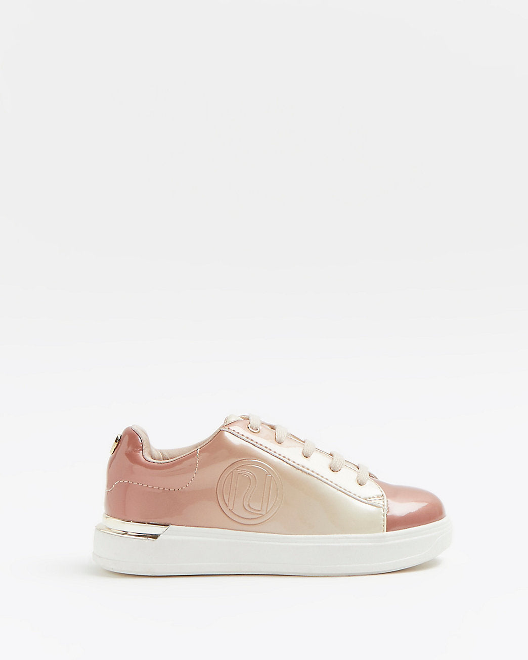 Girls rose gold RI ombre trainers