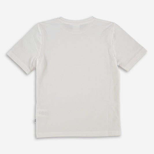 HUGO BOSS White Glitter Logo T Shirt