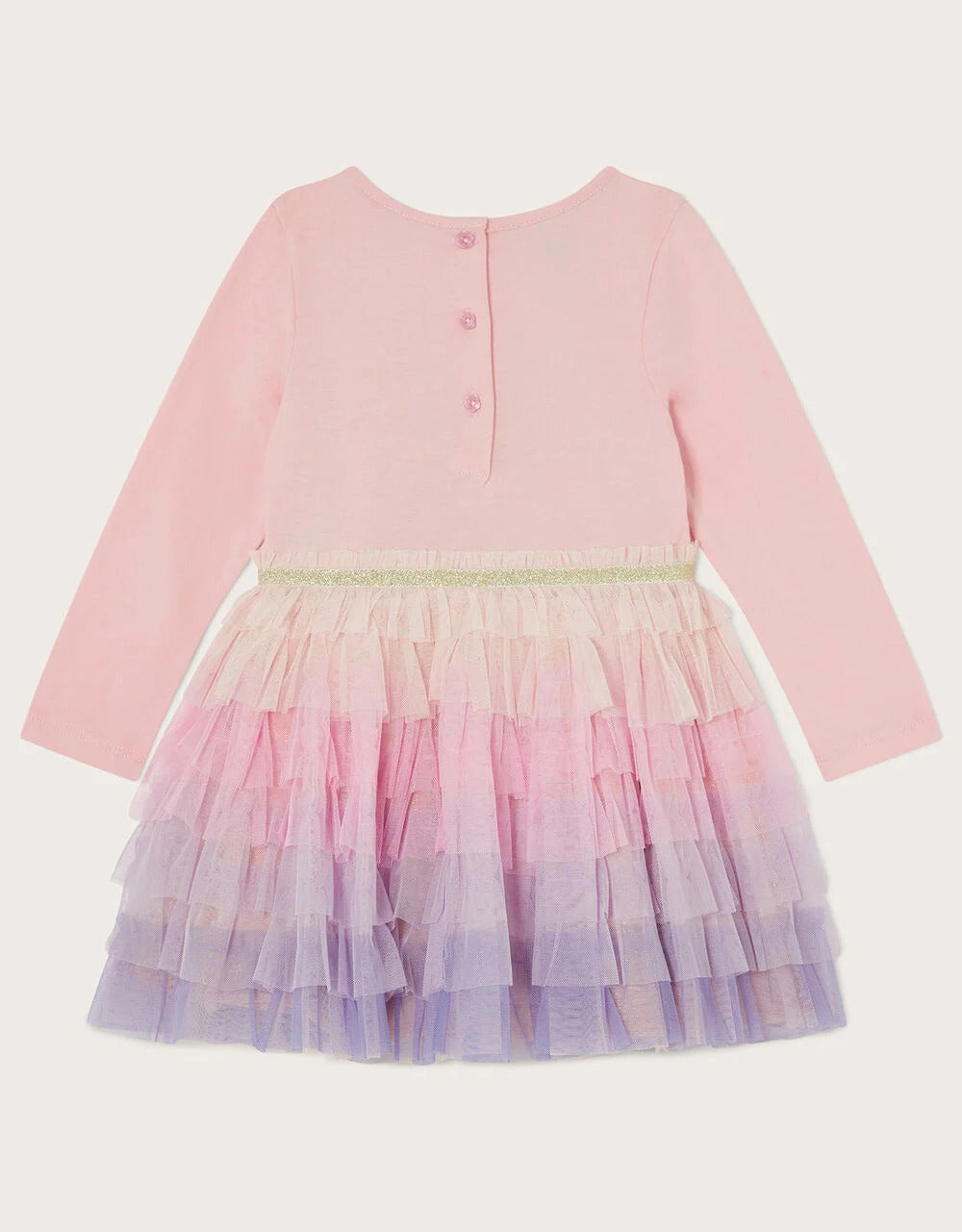 Monsoon Baby Butterfly Ombre Disco Dress Pink