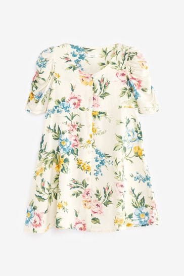 Next Cream Floral Dress